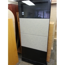 Herman Miller Grey Black Tone Wall Panels Dividers Cubicle